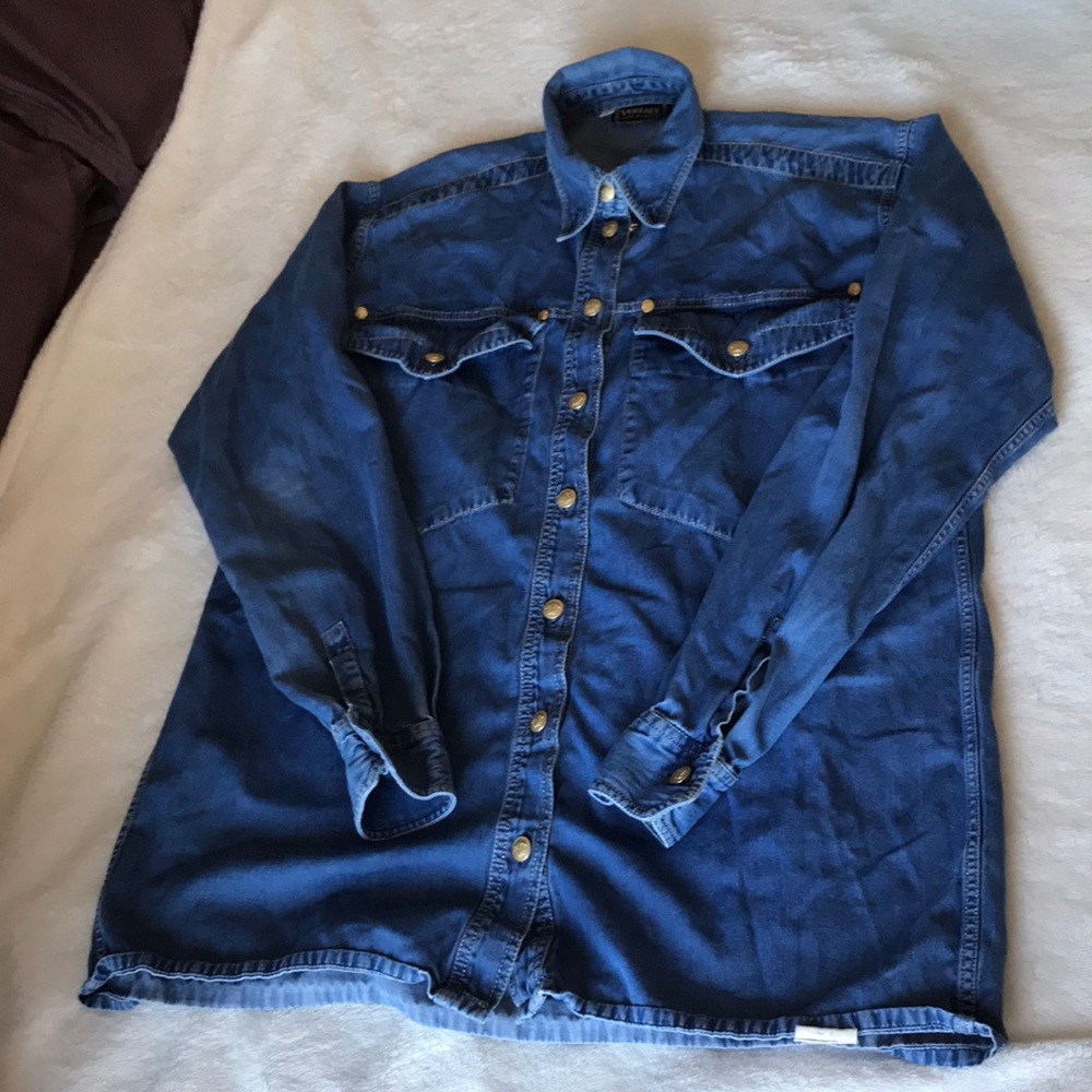 Versace button down shirt